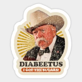 RETRO DIABEETUS I GOT THE SUGARS! Sticker